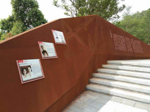 南明耐候钢挡土墙